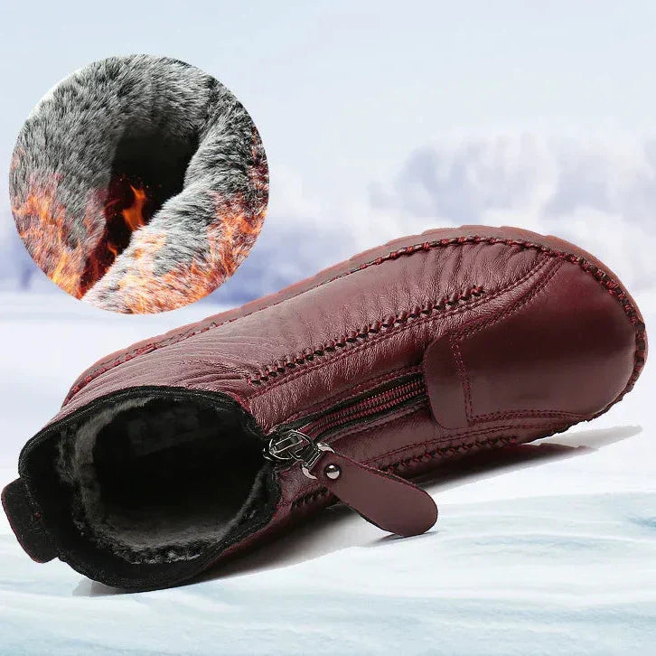 Skridsäkra stövletter i konstläder : elegans och säkerhet i vardagen