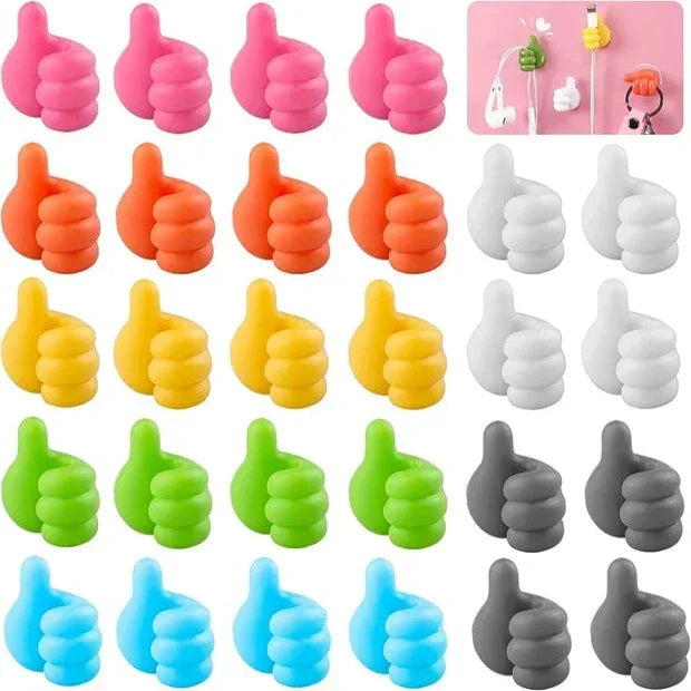 ThumbMate - Itsekiinnittyvä silikoninen luova seinäkoukku