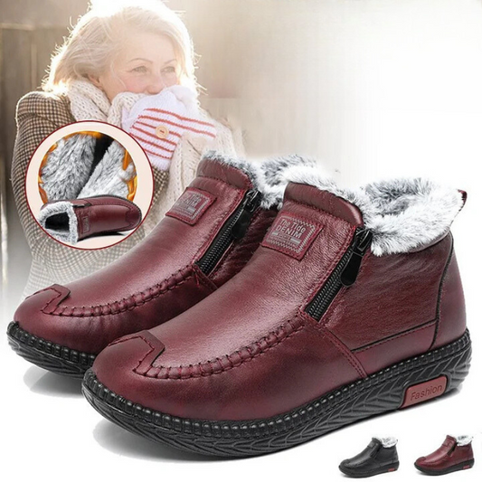 Faux leather ankle boots: comfort and security with every step